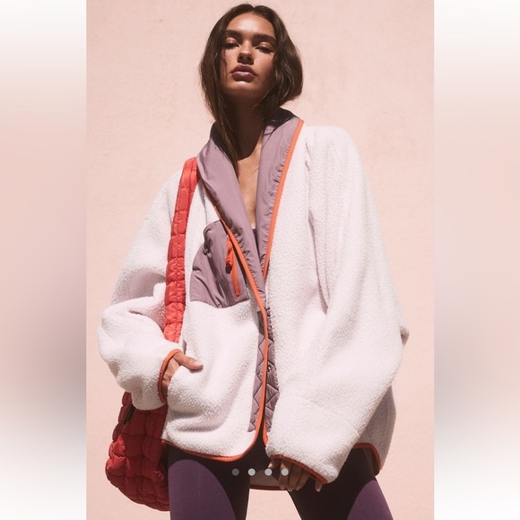 Free People Jackets & Blazers - Free People Hit the Slopes Shawl Jacket Size Medium NWT